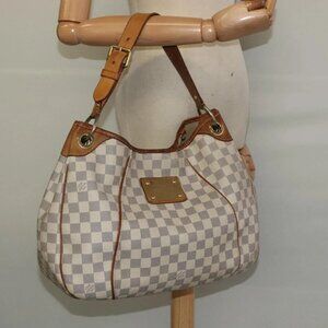 LOUIS VUITTON Damier Azur Galliera PM Shoulder Bag N55215 LV Auth 121403